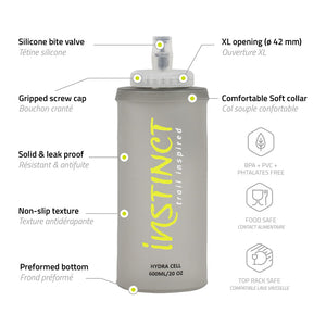 Hydra Cell 600ml Hydrapak Soft Flask
