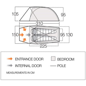 Vango Apex Geo 200 Tent (2 person)