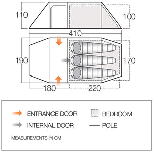 Vango Scafell 300+ Tent (3 person)