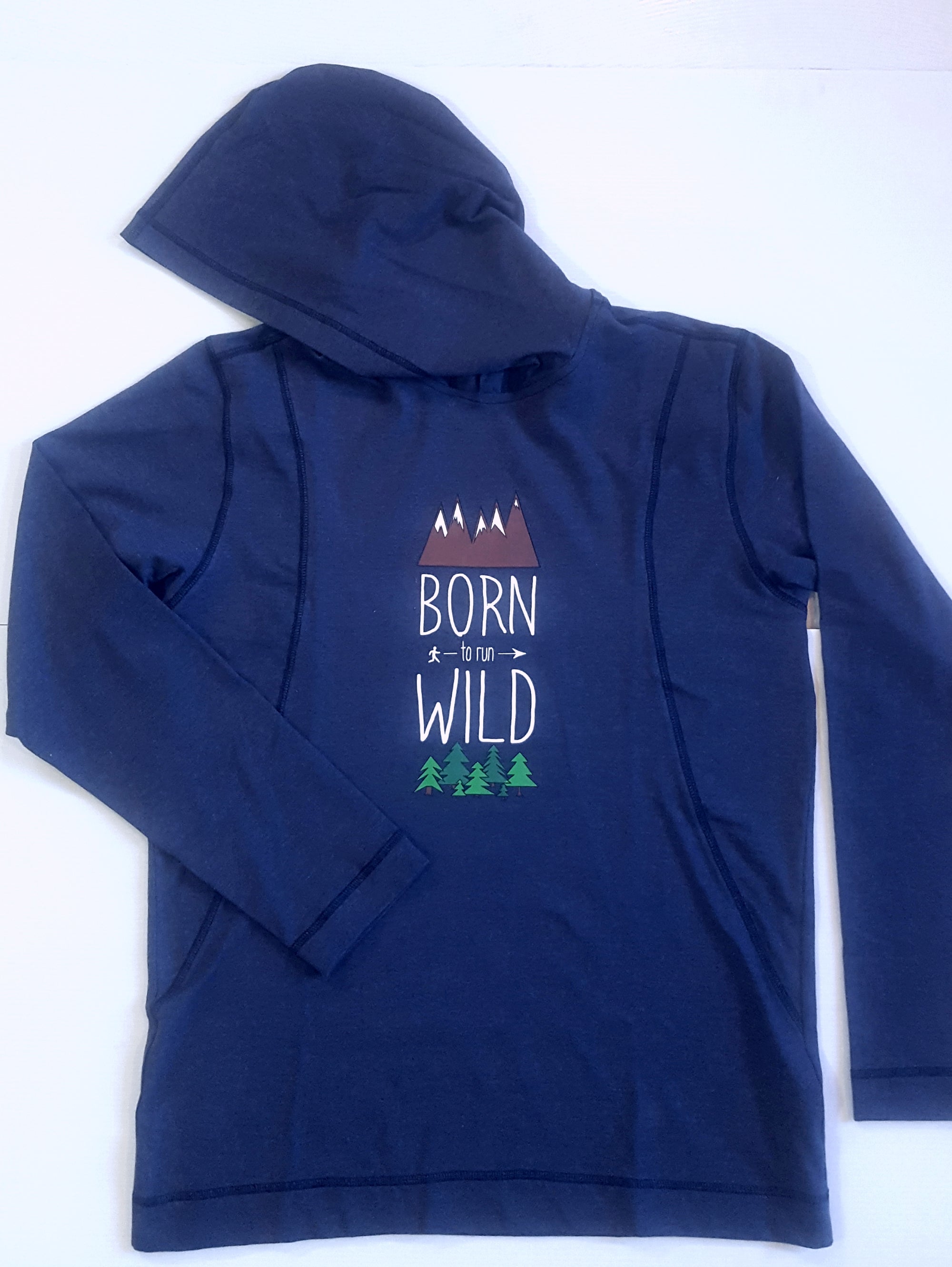 Born to Run Wild Forest light hoodie - Mens