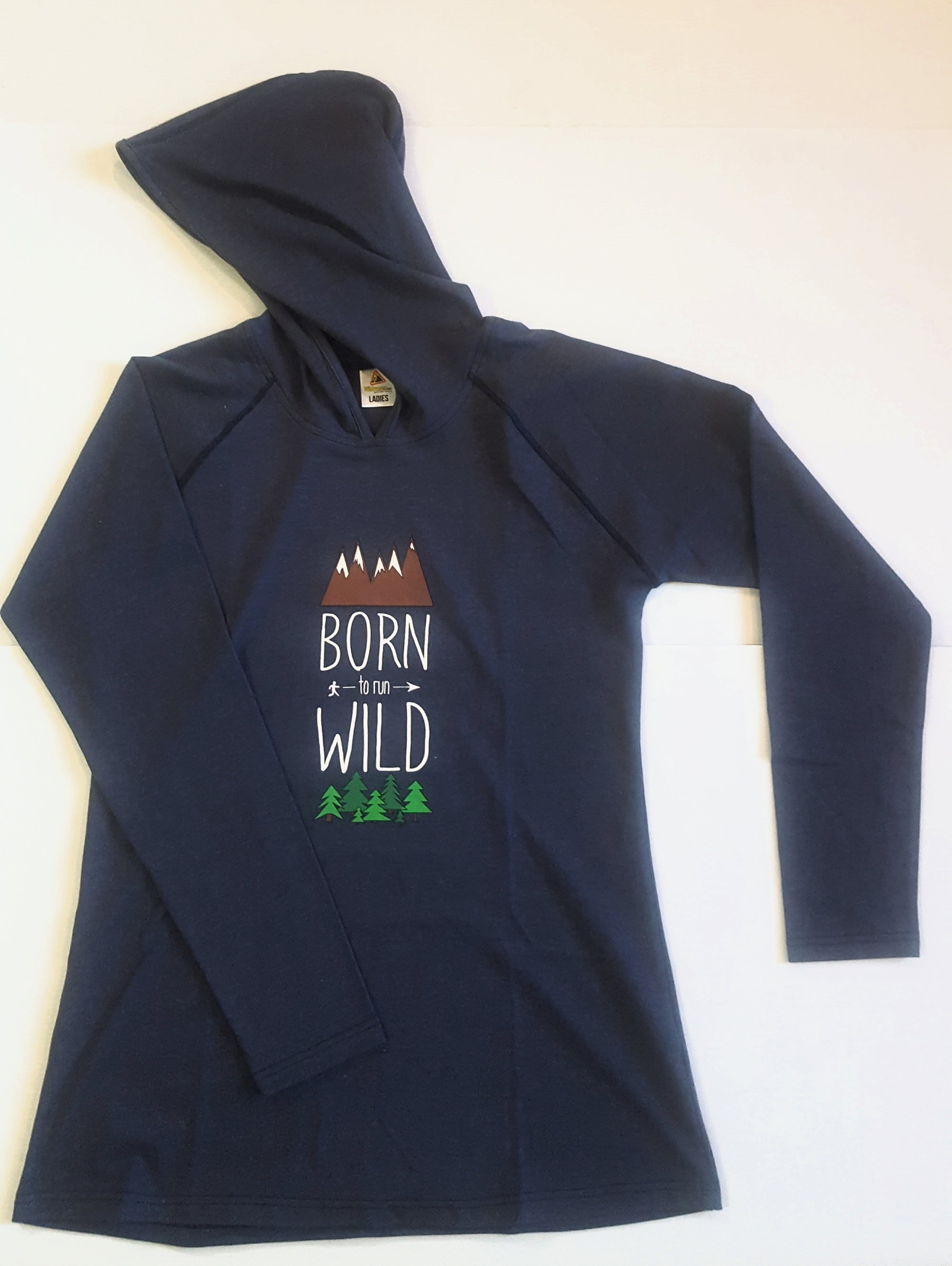 Born to Run Wild Forest light hoodie - Ladies